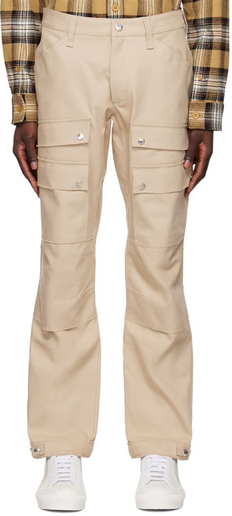 burberry long cargo pant beige|Burberry jogging pants.